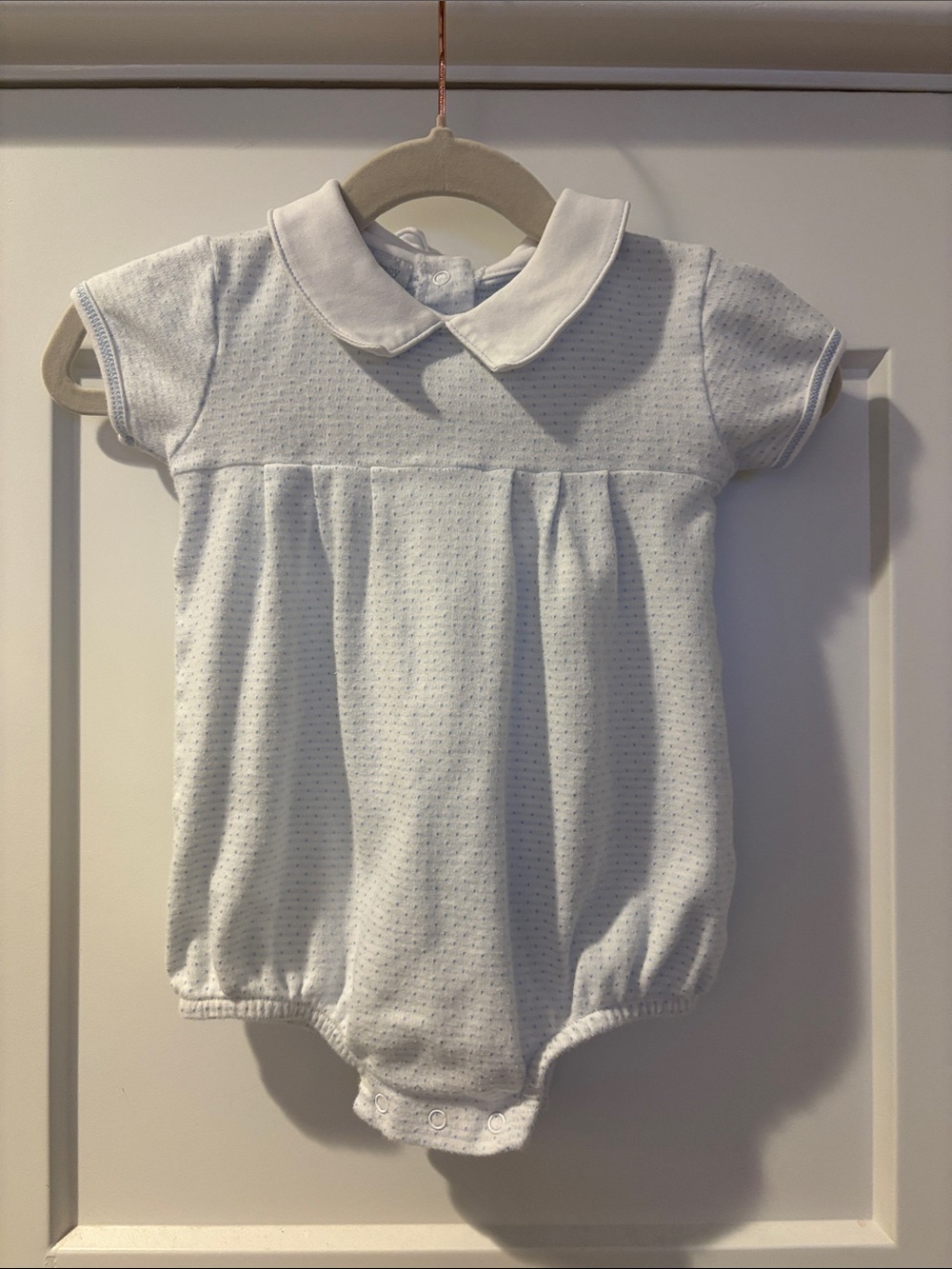 Magnolia Baby Classic White Peter Pan Collar Baby One-Piece 18M